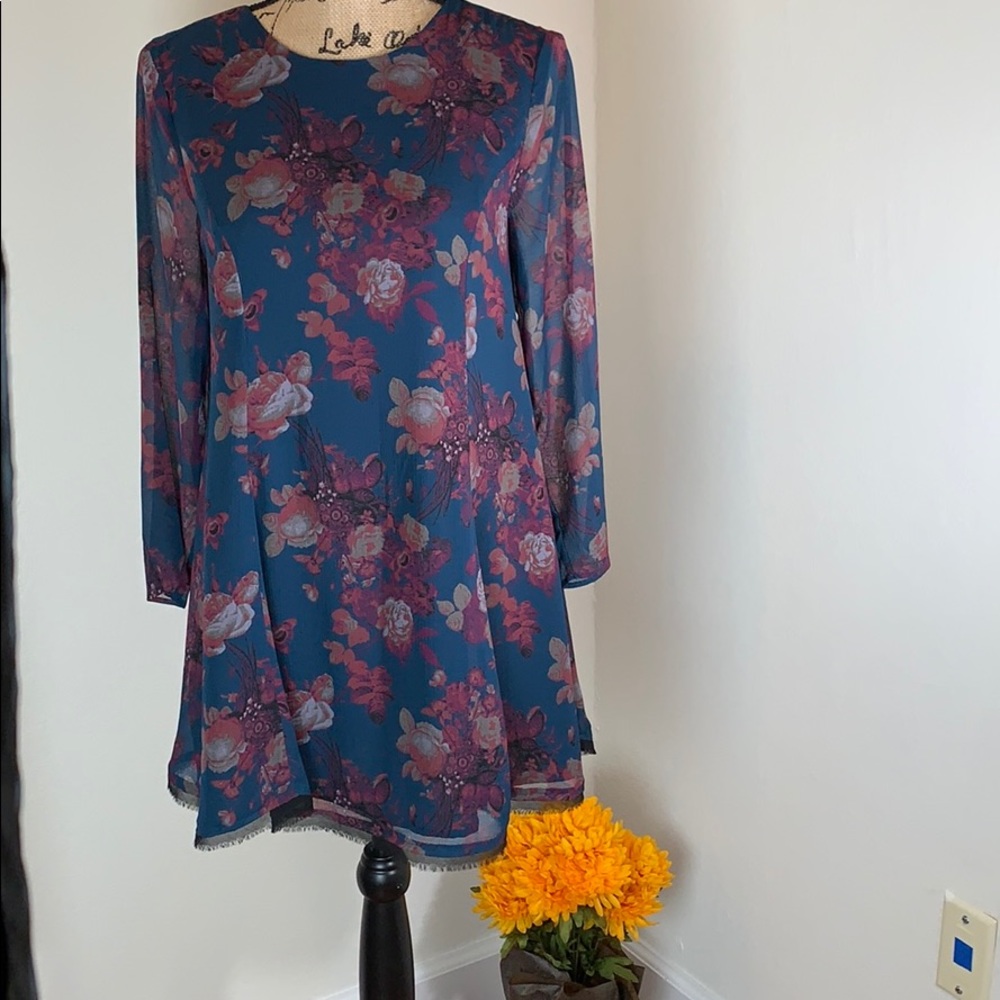 Kimchi Blue by Urban Outfitters Floral Mini Dress.